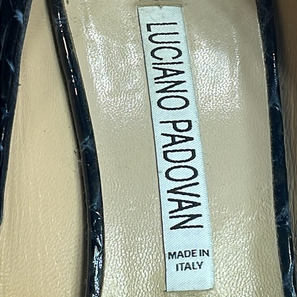 Luciano‎ Padovan High heel shoes with black and red crocodile skin sole, 35 - Picture 9 of 13